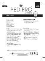 Предварительный просмотр 2 страницы JML PEDIPRO Deluxe Instructions