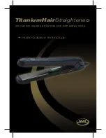 Предварительный просмотр 1 страницы JML Titanium Hair Straightener Instructions Manual