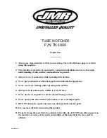 Preview for 1 page of JMR TN1000 Manual