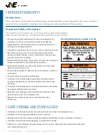 Предварительный просмотр 2 страницы JNE Caroline's Cart Safety And Operating Recommendations