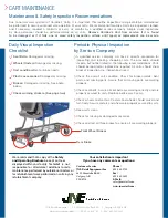 Предварительный просмотр 4 страницы JNE Caroline's Cart Safety And Operating Recommendations