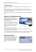 Preview for 12 page of Joab EcoDrive LA Operation And Maintenance Manual