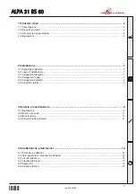 Preview for 3 page of Joannes ALPA 31 BS 60 Instructions For Use, Installation And Maintenance