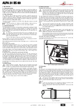 Предварительный просмотр 20 страницы Joannes ALPA 31 BS 60 Instructions For Use, Installation And Maintenance