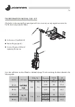 Предварительный просмотр 74 страницы Joannes EPOCA 25-29 NS Installation And Maintenance Manual