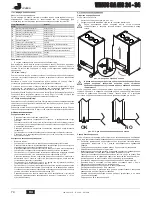 Предварительный просмотр 74 страницы Joannes VENUS BA MS 24- 34 Instructions For Use, Installation And Maintenance