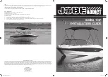 Jobe Sports Addict Bimini Top Installation Manual preview