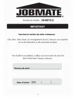 Preview for 3 page of jobmate 39-8672-2 Operator'S Manual