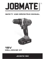 Предварительный просмотр 1 страницы jobmate JMCDT218W Safety And Operating Manual