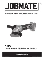 jobmate JMCGA18G.9 Safety And Operating Manual preview