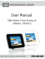 Preview for 1 page of JOBO MOBILE PHOTO DISPLAY S4 PDS040 Manual