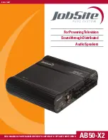 Jobsite AB50-X2 Datasheet предпросмотр