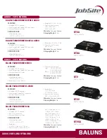 Предварительный просмотр 2 страницы Jobsite BT-DA Datasheet