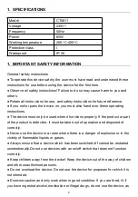 Preview for 4 page of Jobsite CT5611 Instruction Manual