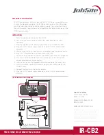 Preview for 3 page of Jobsite IR-CB2 Datasheet