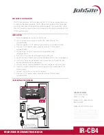 Предварительный просмотр 3 страницы Jobsite IR-CB4 Datasheet