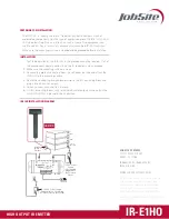 Preview for 3 page of Jobsite IR-E1HO Datasheet