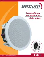 Jobsite LSC-5 Datasheet предпросмотр