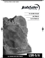 Jobsite LSR-5 Installation & User Manual preview