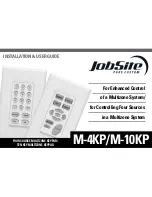 Jobsite M-10KP Installation & User Manual предпросмотр