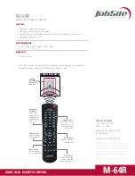 Предварительный просмотр 2 страницы Jobsite M-64R Datasheet