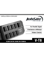 Jobsite V-T8 Installation And User Manual предпросмотр