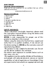 Preview for 3 page of JOCCA 2227-2227UK Instruction Manual