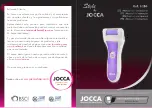 Preview for 1 page of JOCCA Style 6286 Instruction Manual