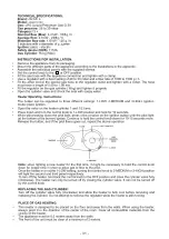 Предварительный просмотр 32 страницы Jocel JAG014160 Instruction Manual