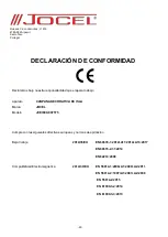 Preview for 20 page of Jocel JCEID90-007575 Instruction Manual