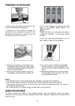 Предварительный просмотр 20 страницы Jocel JCV-8002D Instruction Manual