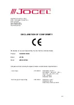 Preview for 60 page of Jocel JE60I-007544 Instruction Manual