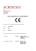 Предварительный просмотр 31 страницы Jocel JEGA007605 Instruction Manual