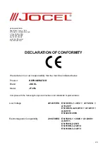 Preview for 23 page of Jocel JF-85L Instruction Manual