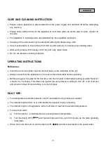 Preview for 12 page of Jocel JP1V002037 Instruction Manual