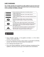 Preview for 3 page of Jocel JSBS4PS011299 Instruction Manual