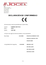 Preview for 15 page of Jocel JSE013408 Instruction Manual