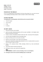 Preview for 14 page of Jocel JSE013415 Instruction Manual