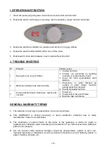 Preview for 19 page of Jocel JSR-CL082 Instruction Manual