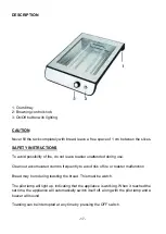 Preview for 18 page of Jocel JTH022080 Instruction Manual