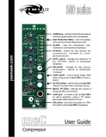 Joemeek meC 500 Series User Manual preview