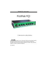 Предварительный просмотр 1 страницы Joemeek MicroMeek MQ3 User Manual