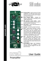 Joemeek preQ 500 Series User Manual предпросмотр