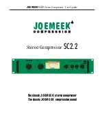 Предварительный просмотр 1 страницы Joemeek SC2.2 User Manual