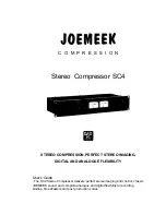 Joemeek SC4 User Manual preview