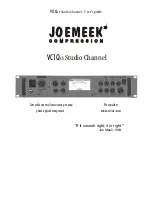 Joemeek VC1QCS User Manual предпросмотр