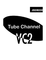 Joemeek VC2 Instructions Manual предпросмотр