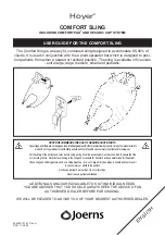 Preview for 1 page of Joerns Hoyer COMFORT SLING User Manual