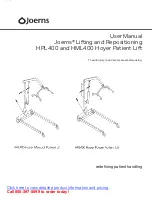 Preview for 1 page of Joerns HPL400 User Manual