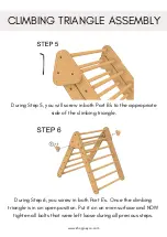 Preview for 4 page of Joey Co CLIMBING TRIANGLE Assembly Instructions